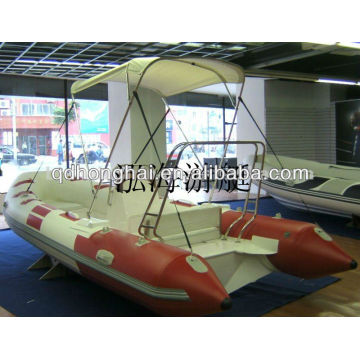 RIB 470B inflatable fiberglass bottom